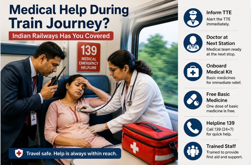 Medical Emergency During Train Journey? Indian Railways Has You Covered