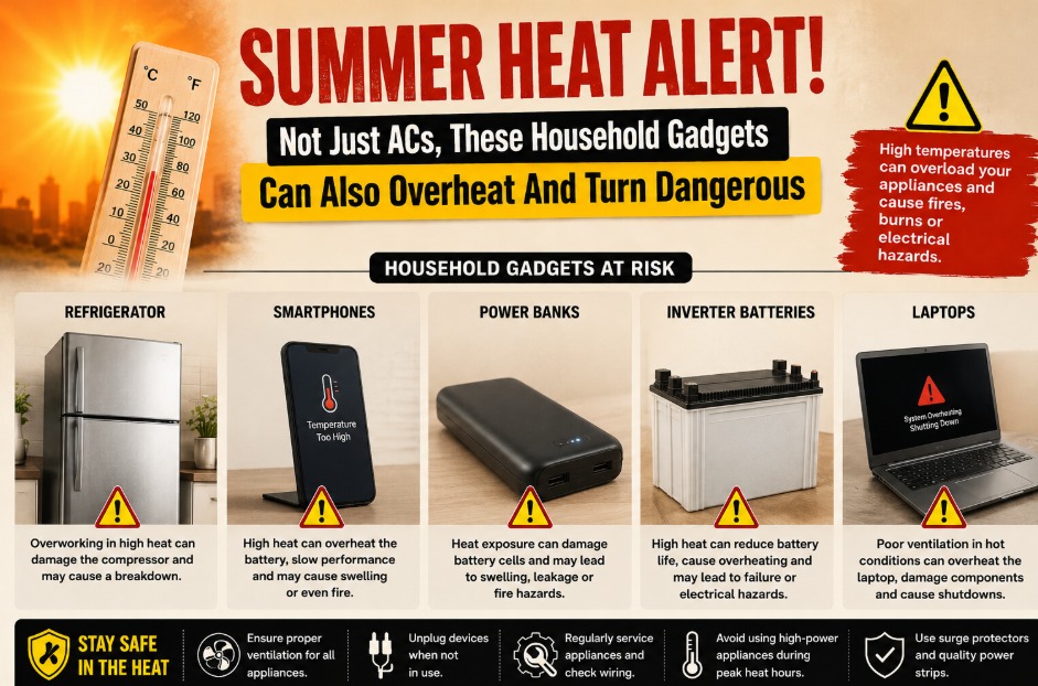 Summer Heat Alert: Not Just ACs, These Household Gadgets Can Also Overheat And Turn Dangerous