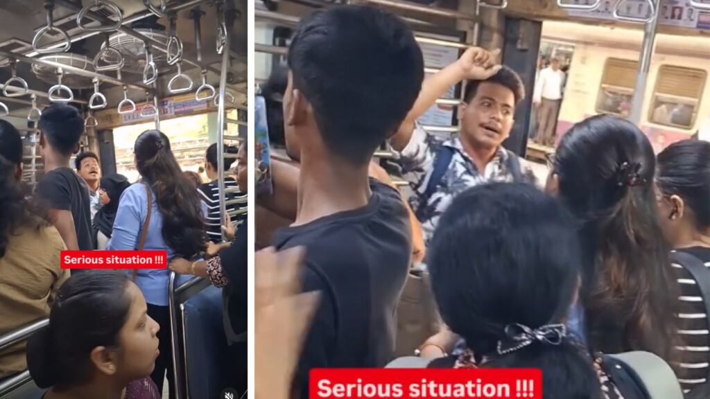 Viral Video: Man Forcefully Enters Ladies’ Coach At Bandra, Turns Aggressive After Passengers Ask Him To Leave