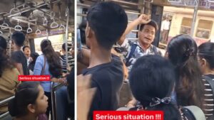 Viral Video: Man Forcefully Enters Ladies’ Coach At Bandra, Turns Aggressive After Passengers Ask Him To Leave