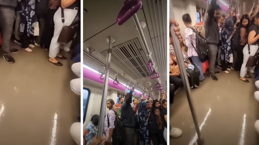Water Leaks Inside Pune Metro Coach After Heavy Rain, Video Goes Viral