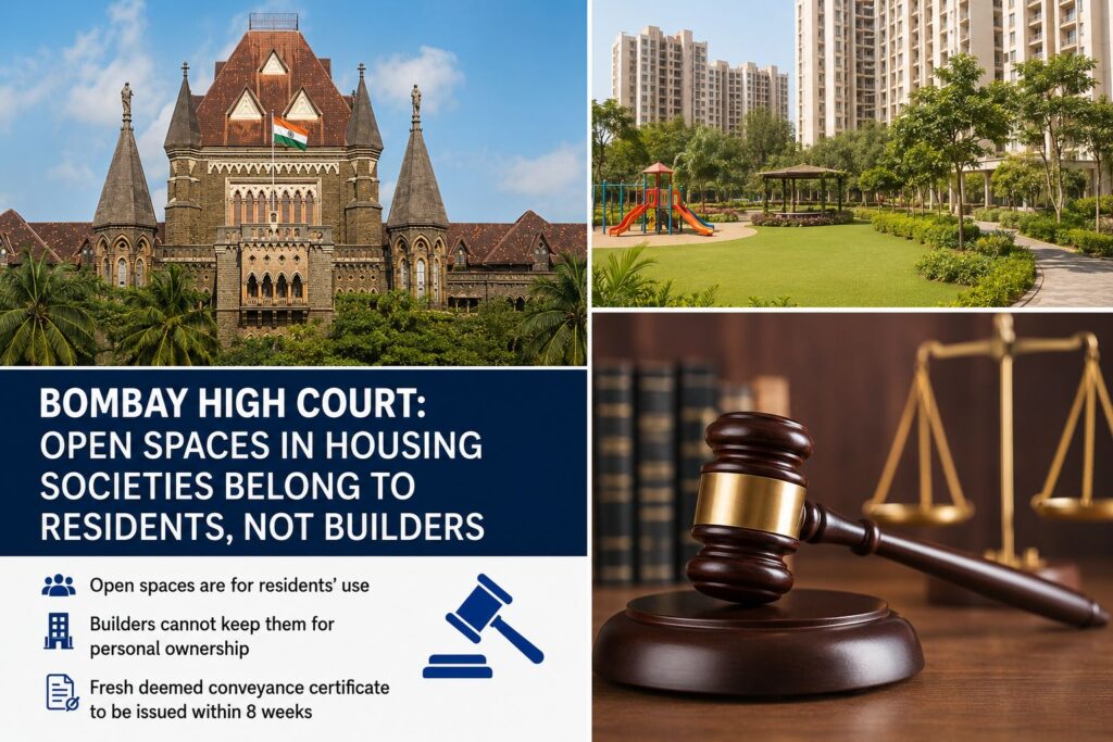 Builders Cannot Keep Ownership Of Society Open Spaces After Handover: Bombay HC