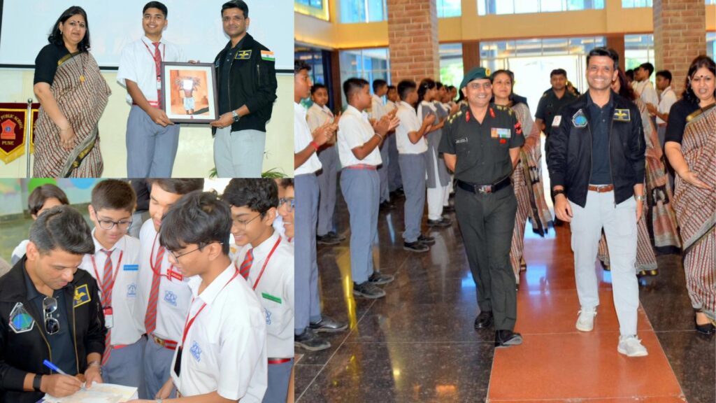 Pune: Gaganyaan Astronaut Subhanshu Shukla Inspires Students At Army Public School  