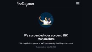 Maharashtra Congress’ Official Instagram Account Suspended, Sparks Political Row