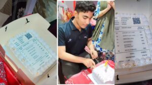 Mumbai Family Celebrates Son’s 55% With Marksheet-Themed Cake, Wins Hearts Online