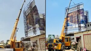 Pune: PMRDA Demolishes Illegal Hoarding In Bhugaon; Crackdown Intensifies In Mulshi Taluka