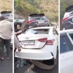Watch: Multiple Cars Collide on Mumbai-Pune Expressway Missing Link, Traffic Movement Disrupted