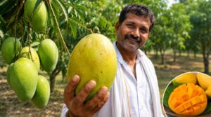 Bihar Farmer Creates Unique 1-Kg Mango Variety in Memory of His Father