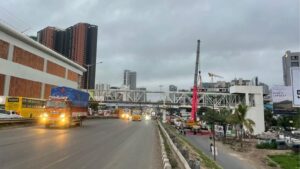 Pune: 60 Metre Long Foot Over Bridge Installed At Wakad On Mumbai Pune Highway