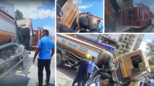 Pune: Water Tanker Catches Fire At Petrol Pump In Warje Malwadi; Fire Brigade Averts Major Mishap