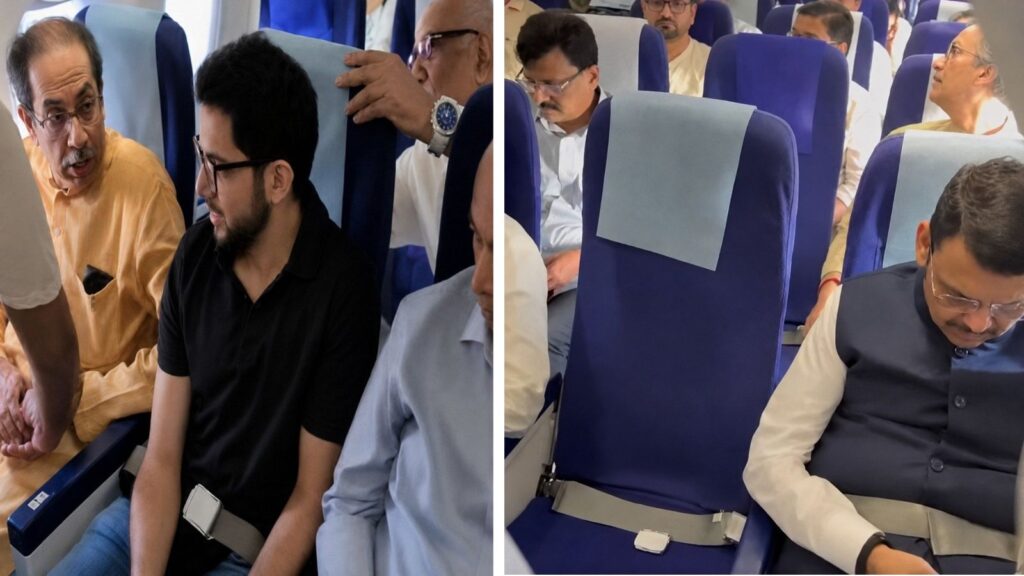 Uddhav Thackeray, Devendra Fadnavis Share Flight To Nagpur, Trigger Political Buzz