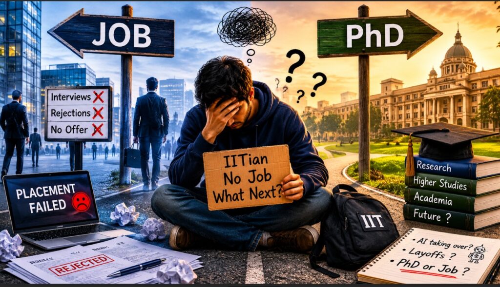 'Unemployed IITian': Graduate's PhD vs Job Dilemma Sparks Online Debate