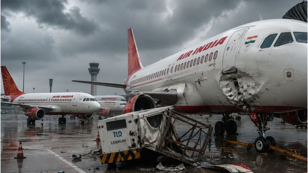 Three Air India Aircraft Damaged At Delhi Airport After Storm Sends Equipment Crashing Into Planes