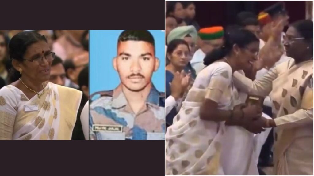 Nation Salutes Maharashtra’s Braveheart Praveen Janjal With Posthumous Kirti Chakra, Mother Breaks Down During Ceremony