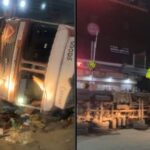 Three Killed After Cement Tanker Overturns Near Navale Bridge in Pune