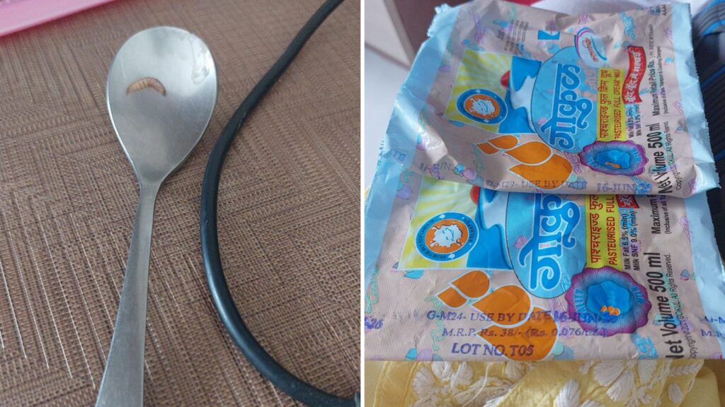 Pune: Baner Resident Alleges Worm Found In Gokul Milk Packet; Raises Food Safety Concerns