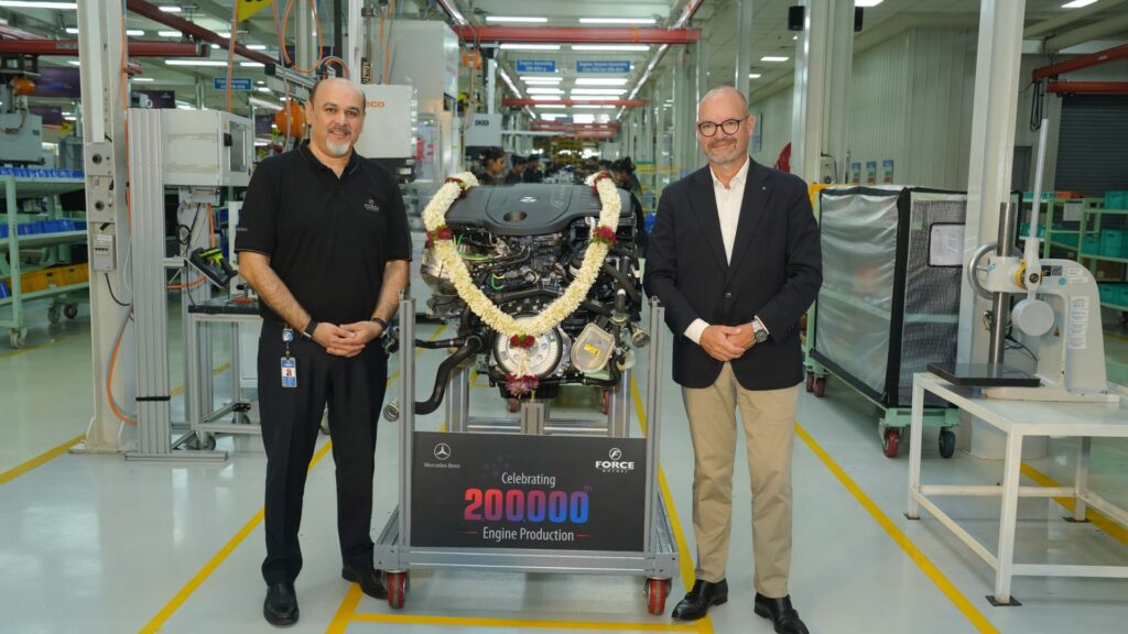 Pune: Force Motors Marks Production Of 200,000th Mercedes-Benz Engine At Chakan Facility  