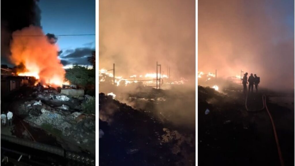 Pune News: Massive Blaze Guts Illegal Scrap Warehouses In Chikhali; 60 Firefighters Battle Fire For Over Two Hours