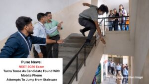 Pune News: NEET 2026 Exam Turns Tense As Candidate Found With Mobile Phone Attempts To Jump from Staircase