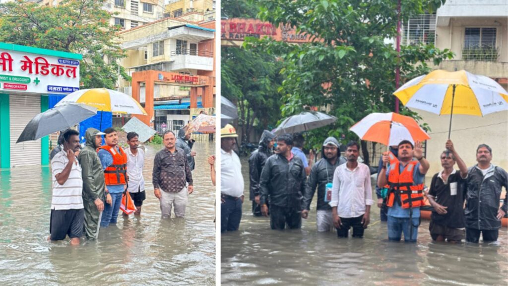 Heavy Rain Triggers Flooding in Rahatani; Shatrughan Kate Rushes to Help Stranded Citizens