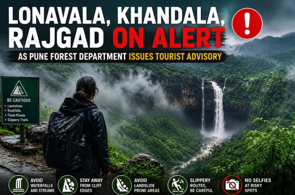 Lonavala, Khandala, Rajgad on Alert as Pune Forest Department Issues Tourist Advisory