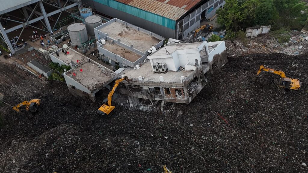 Moshi Garbage Depot Collapse: Unsafe Structure Being Demolished To Enable Safe Rescue Of 8 Trapped Victims