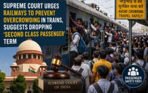 SC Directs Railways to Tackle Train Overcrowding, Orders ₹8 Lakh Compensation to Widow