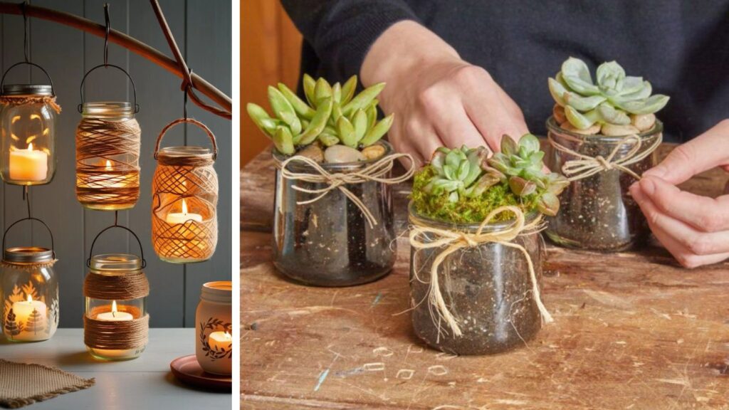 How to Reuse Old Glass Jars: Create a Herb Garden and 7 More DIY Ideas