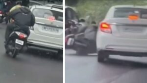 Watch: Pune Road Rage Turns Into Hit-and-Run Near Hinjawadi, Biker Seriously Injured