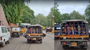 Pune News: Why Risk Young Lives? Overcrowded Vehicle Carrying School Children In Khadki Raises Concern