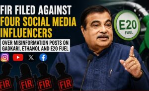 FIR Filed Against Four Social Media Influencers Over Misinformation Posts on Gadkari, Ethanol and E20 Fuel