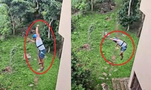 Captured on Cam: Tourist Suffers Critical Injuries After 40-Foot Fall During Zipline Ride at Resort