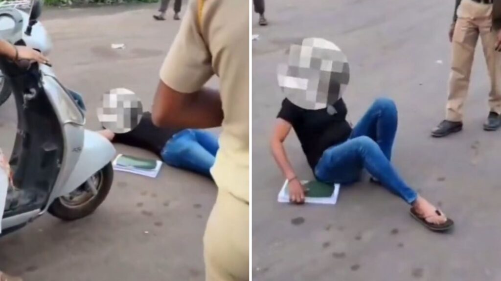Alandi Viral Video: Pune Woman Creates Ruckus, Hits Police Barricades With Car After Road Closure During Palkhi Procession